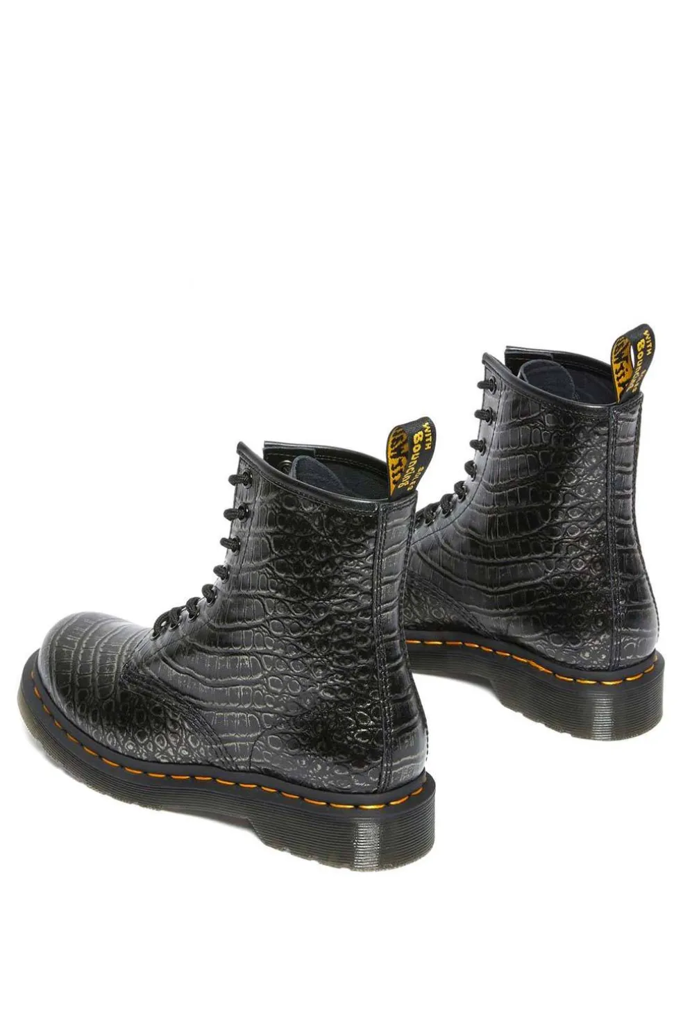 DrMartens 1460 gunmetal wild croc emboss 27249029