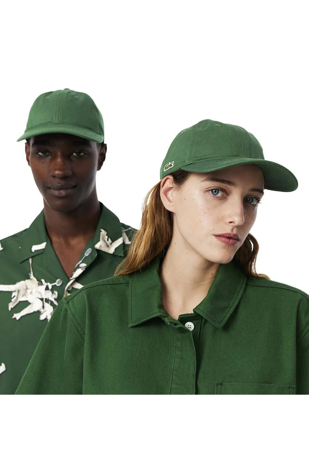 Gorra Unisex Lacoste de Sarga de Algodón RK0440-00 Verde