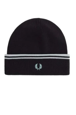 gorro con ribete con dos franjas fred perry c9150 l51