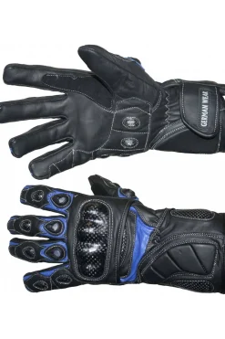 Guantes moto German Wear 402G Azul/negro