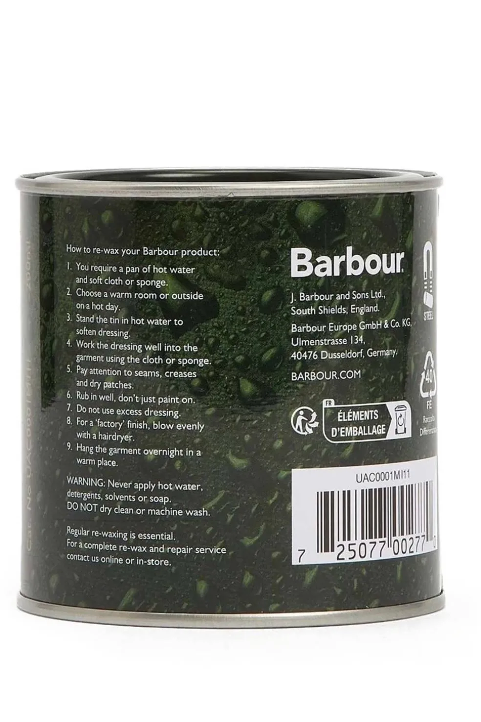 Impermeabilizante Barbour Wax Thornproof Dressing UAC0001MI11