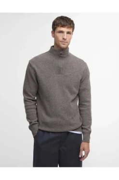 Jersey Hombre Barbour Essential L Wool Half Zip Jumper MKN0339ST52 Dk Stone
