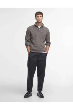 Jersey Hombre Barbour Essential L Wool Half Zip Jumper MKN0339ST52 Dk Stone