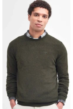 Jersey Hombre Barbour Essential Crew Neck MKN0345GN71 Seaweed