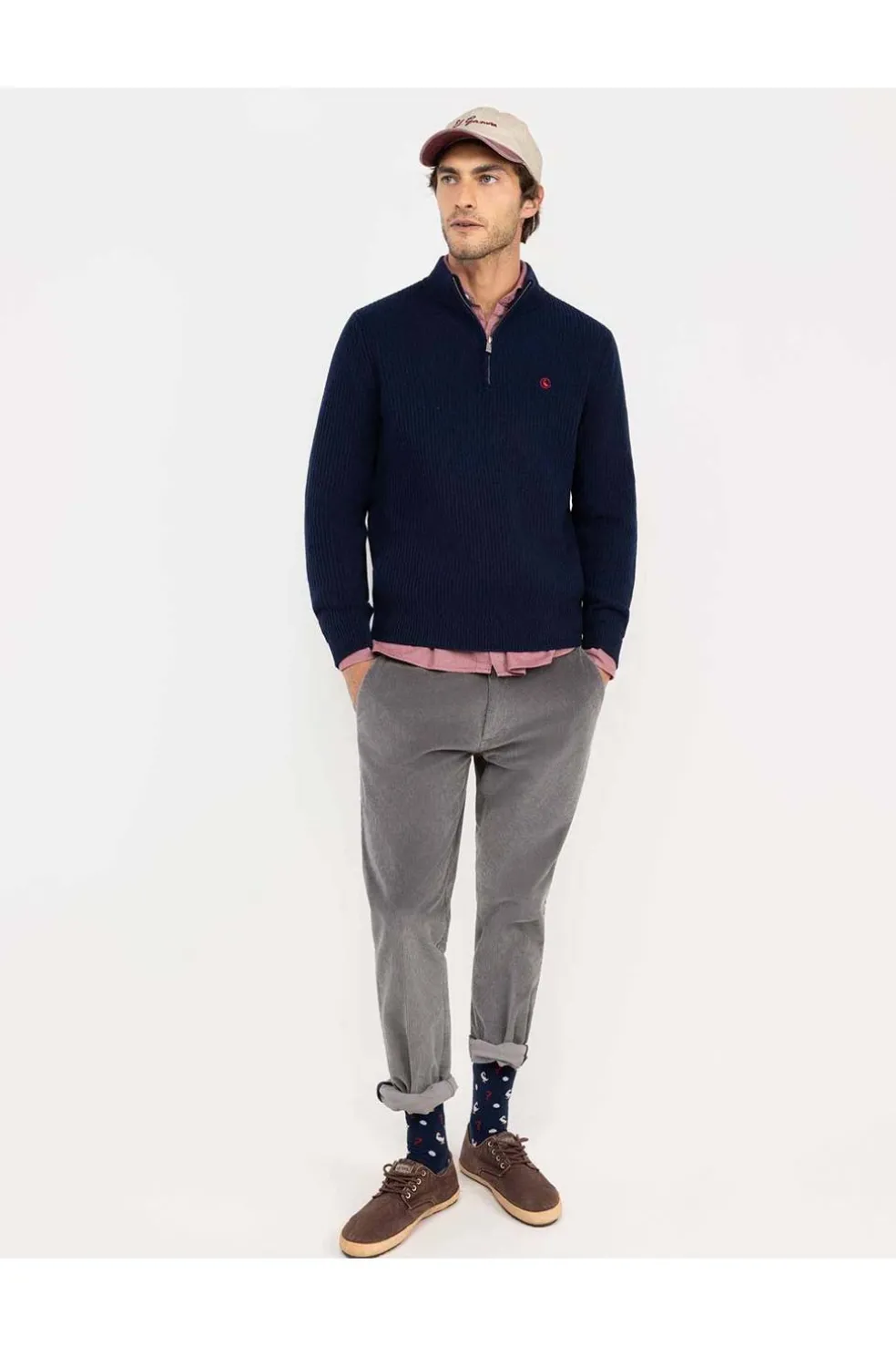 Jersey Hombre El Ganso Camionero Lana 1090W250048 Marino