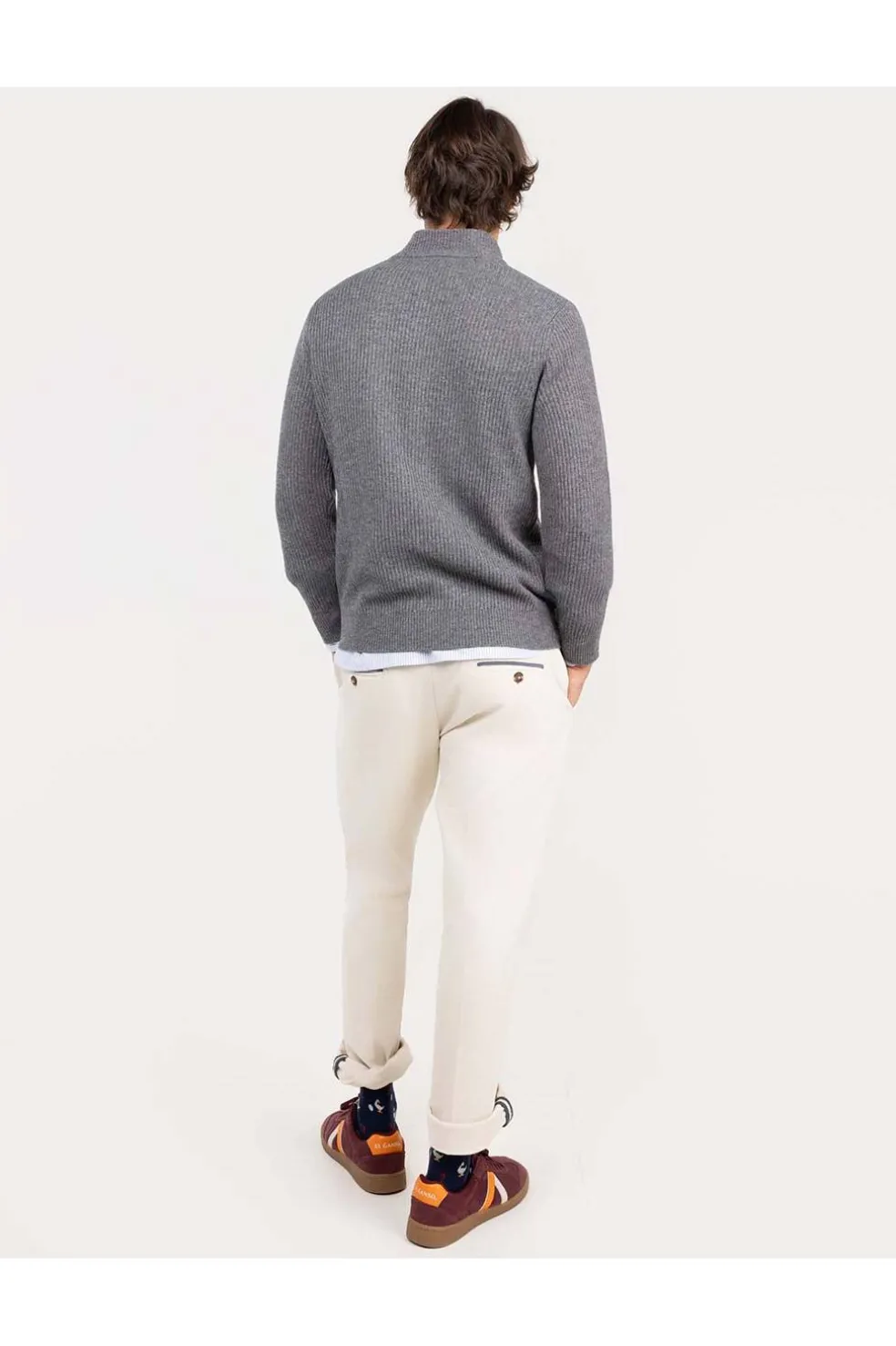 Jersey Hombre El Ganso Camionero 1090W250047 Lana Gris