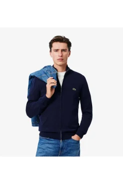 jersey Hombre Lacoste de cuello alto de algodón con cremallera ah1957 166