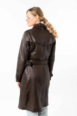 Levita de Piel Mujer Mauritius Liya 1102 0026 dark brown