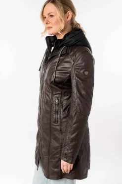 Levita de Piel Mujer Mauritius Milene 1102 0025 dark brown