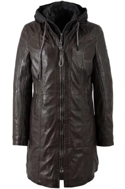 Levita de Piel Mujer Mauritius Milene 1102 0025 dark brown