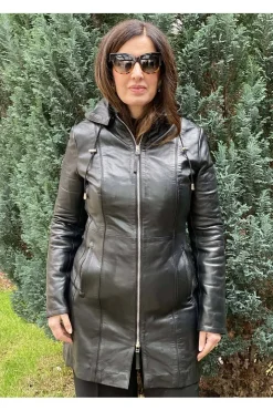 Levita de Piel Mujer MDP Voyage Black