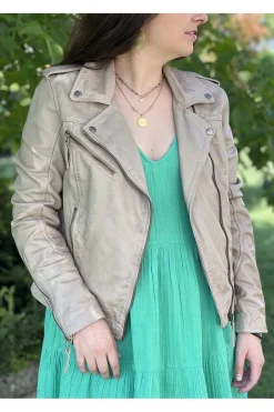 MDP Cazadora Cuero Refina Cream