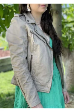 MDP Cazadora Cuero Refina Cream