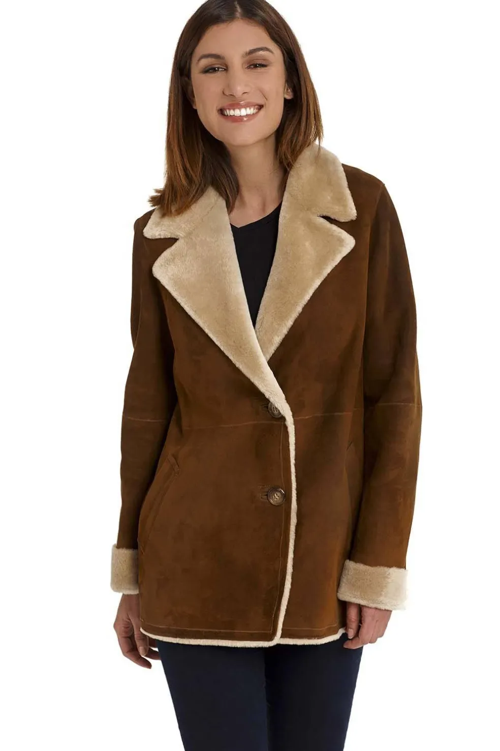 Medinapiel 19001 sandal double face coat