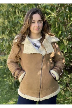 Medinapiel Abrigo Piel Vuelta Con Cremallera 24013 Indy