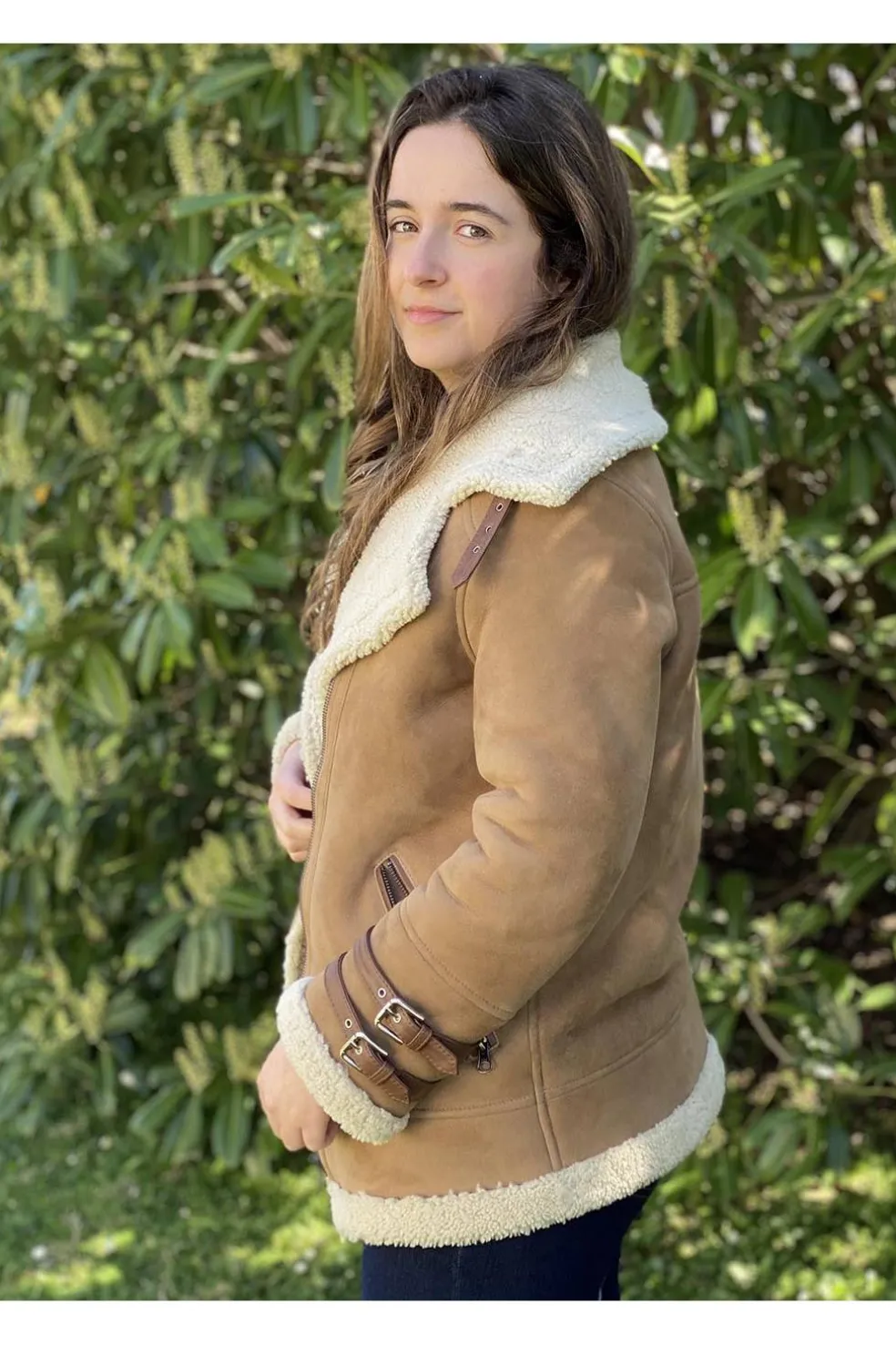 Medinapiel Abrigo Piel Vuelta Con Cremallera 24013 Indy