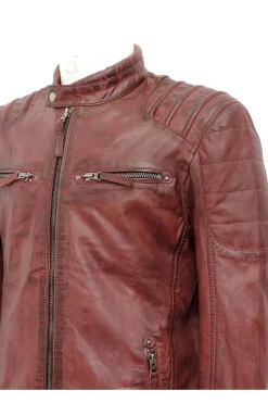 Medinapiel cazadora hombre MDP Burgandy