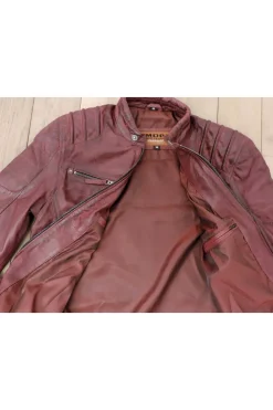 Medinapiel cazadora hombre MDP Burgandy