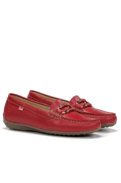 Mocasín Mujer Fluchos Bruni F2156 Stella Rojo