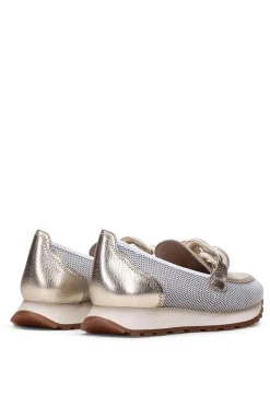 mocasín sport Hispanitas hv243270 loira blanco oro