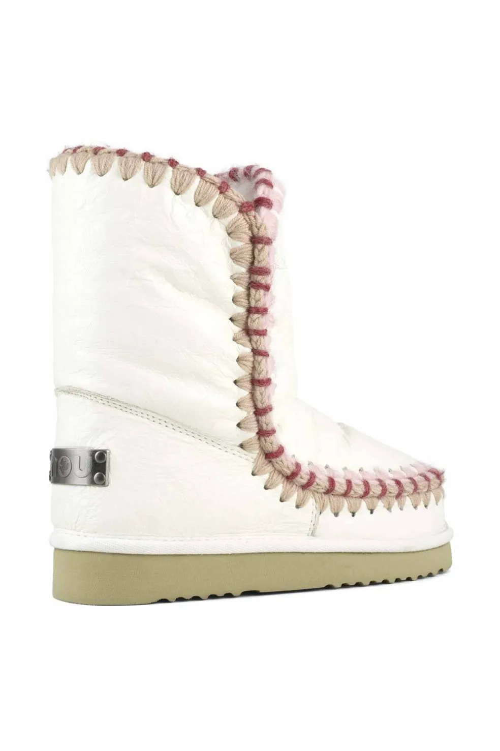Mou eskimo overstitching waxi white fw101074c
