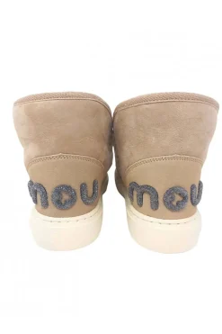 Mou eskimo sneaker bold glitter logo fw411001a camel