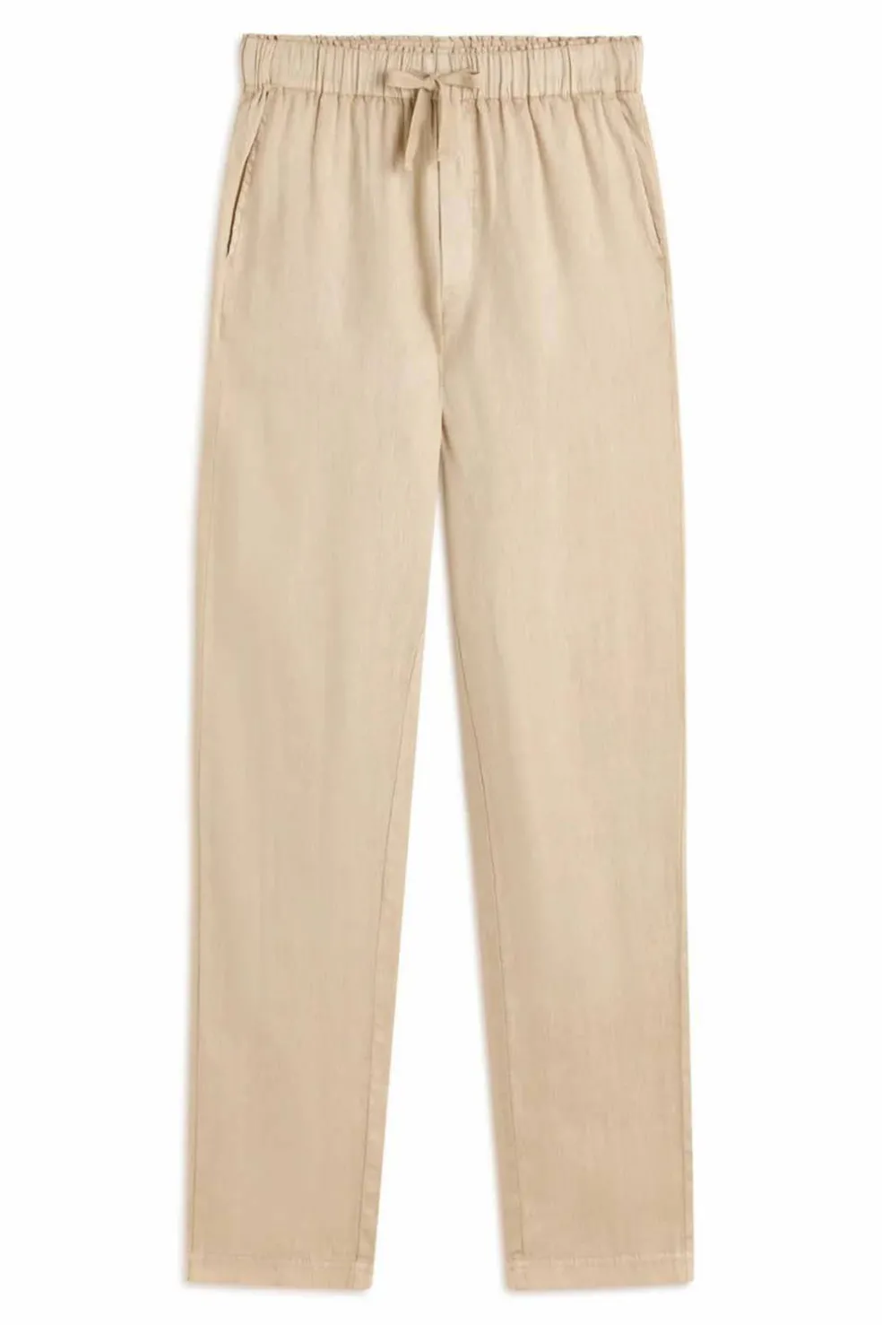 Pantalón de Lino Mujer Ecoalf Indo 008 Whitesand