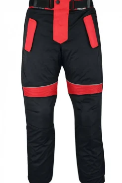 Pantalón German Wear moto textil con forro extraíble 302T Rojo/Negro