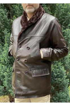 Parka de Cuero Hombre MDP Villamor Brown