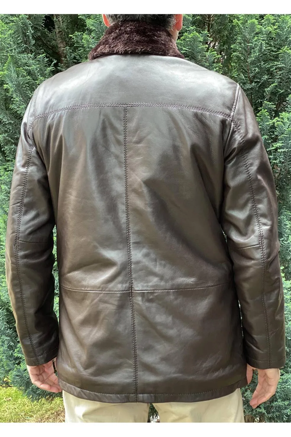 Parka de Cuero Hombre MDP Villamor Brown