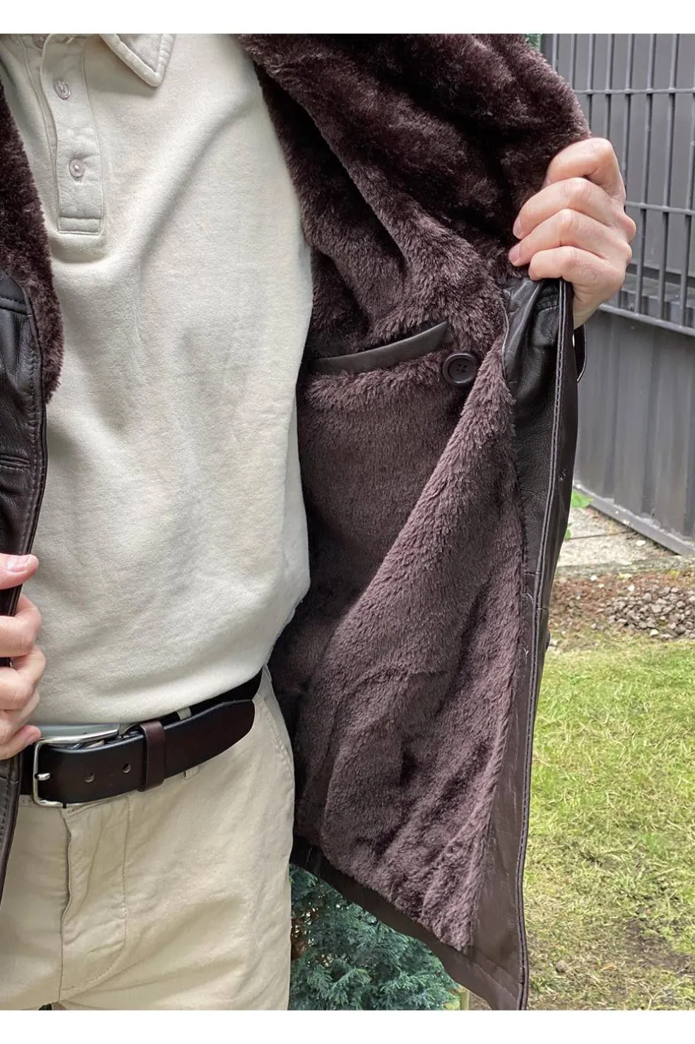 Parka de Cuero Hombre MDP Villamor Brown