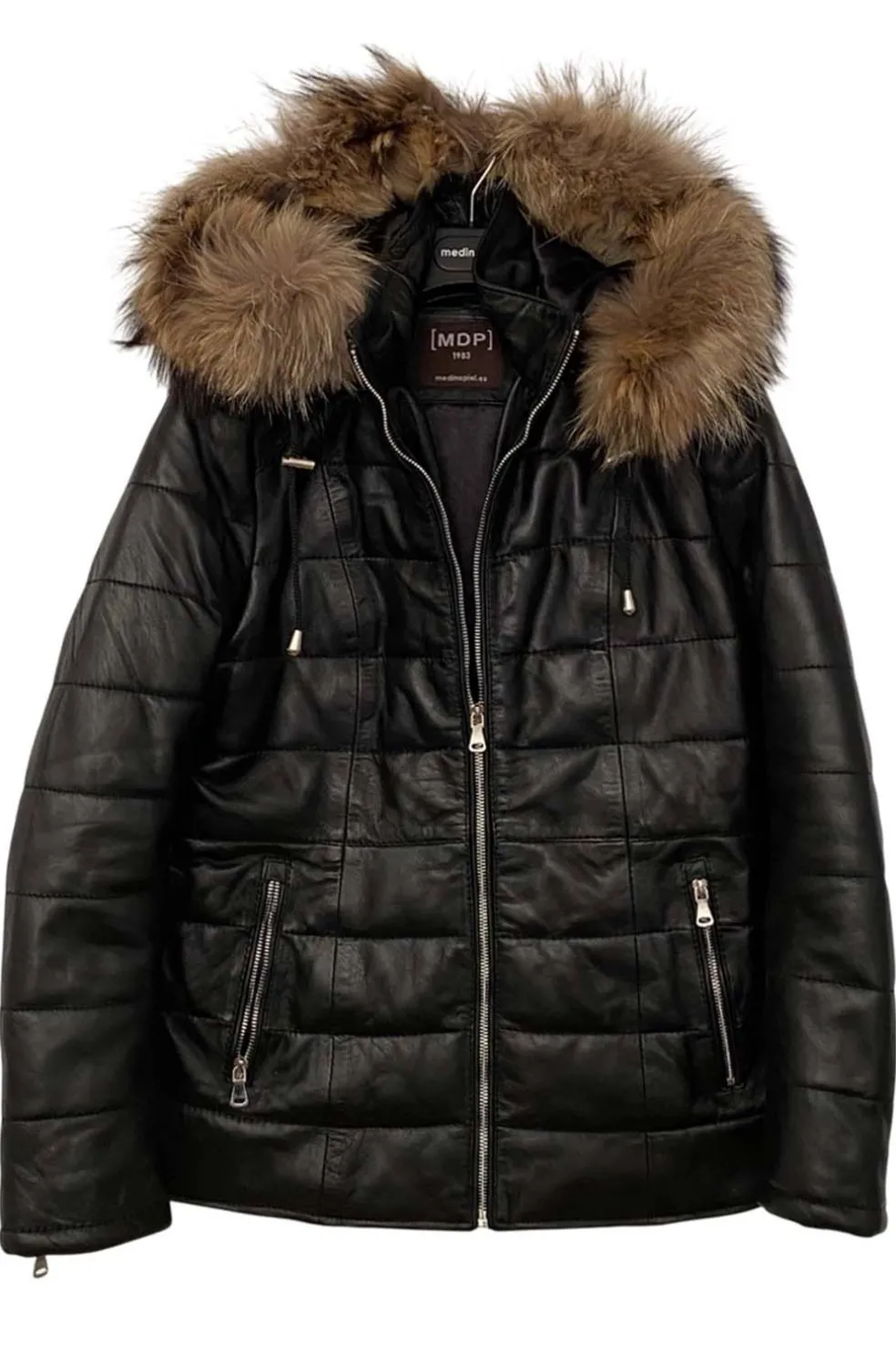 Parka de Cuero Mujer MDP Gilda Black