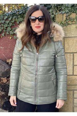 Parka de Cuero Mujer MDP Gilda Forest