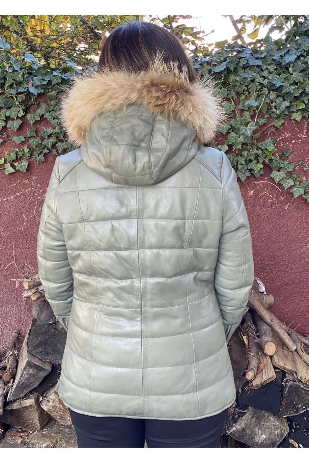 Parka de Cuero Mujer MDP Gilda Forest