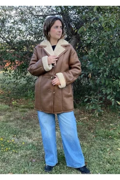 Pelliza de Mujer Medinapiel Piel Vuelta 25007 camel