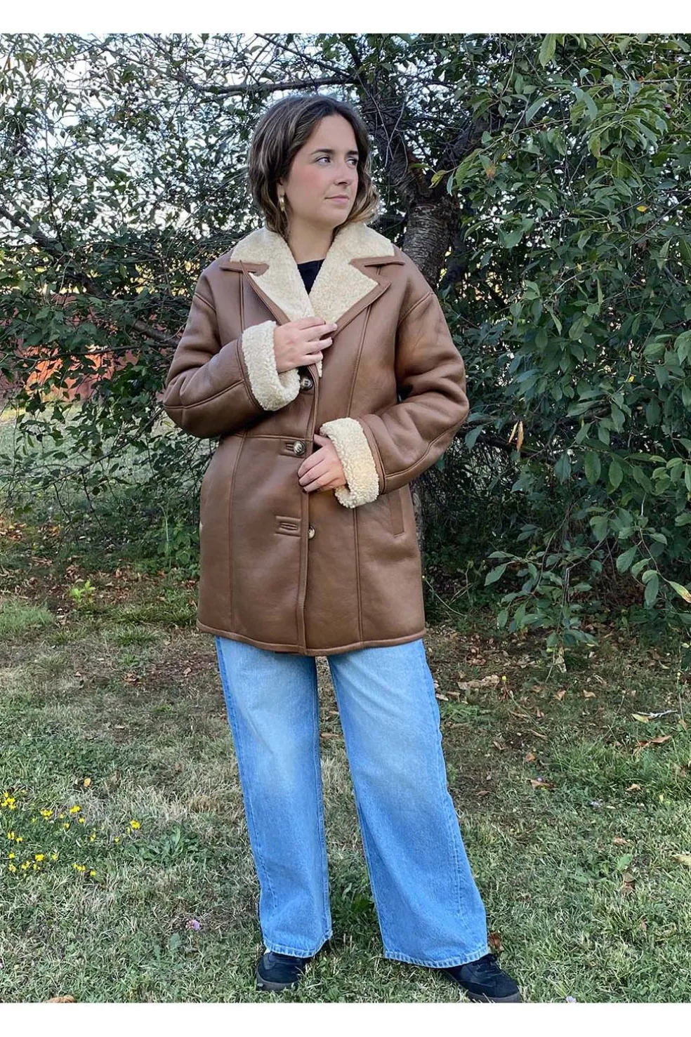 Pelliza de Mujer Medinapiel Piel Vuelta 25007 camel