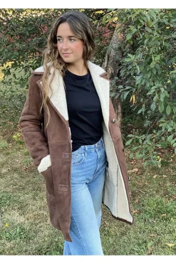 Pelliza de Mujer Medinapiel Piel Vuelta 25003 cocoa