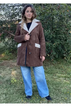 Pelliza de Mujer Medinapiel Piel Vuelta 25003 cocoa