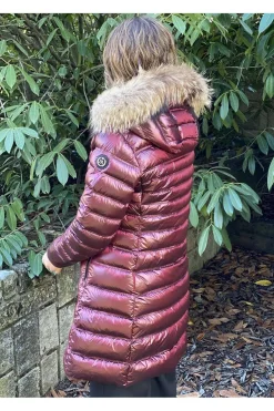 Plumífero Mujer Henry Arroway Zoe dark red wine