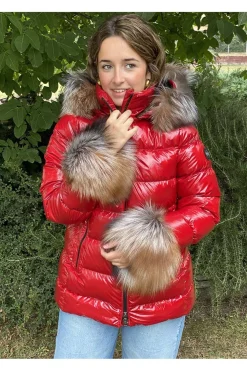 Plumífero Mujer Henry Arroway bella bright red