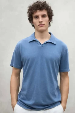 polo Hombre Ecoalf enzo 168 light indigo