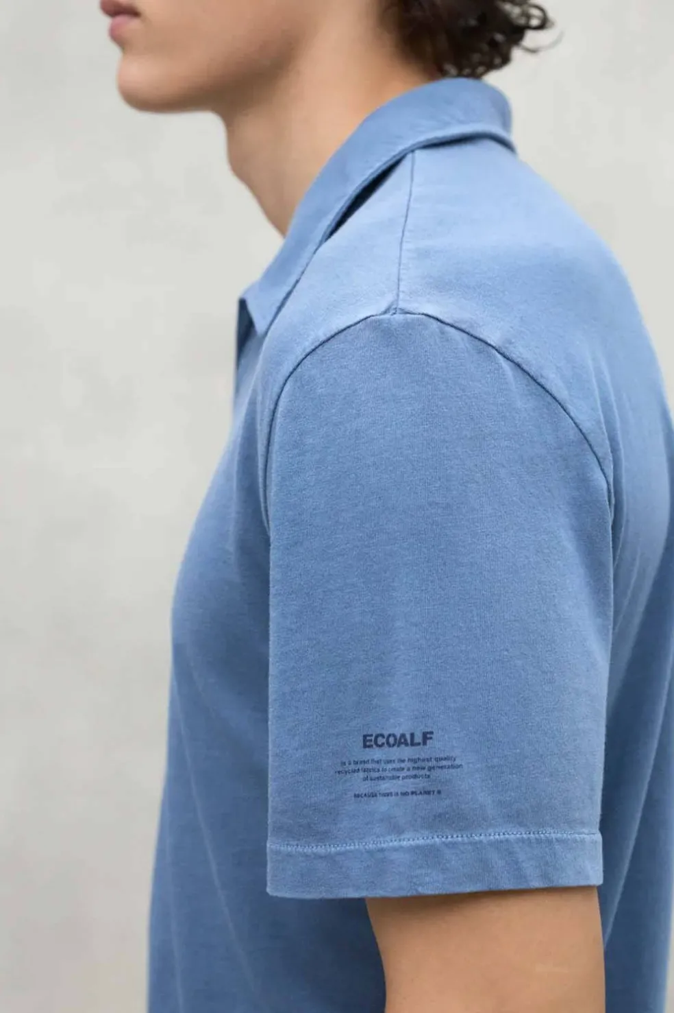 polo Hombre Ecoalf enzo 168 light indigo