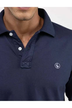 Polo Hombre El Ganso Manga Larga 1100W250013 Marino