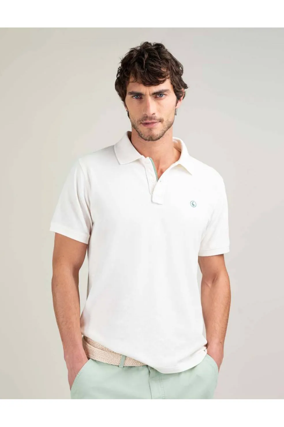 Polo Hombre El Ganso Piqué Garment Dyed 1100s250046 blanco