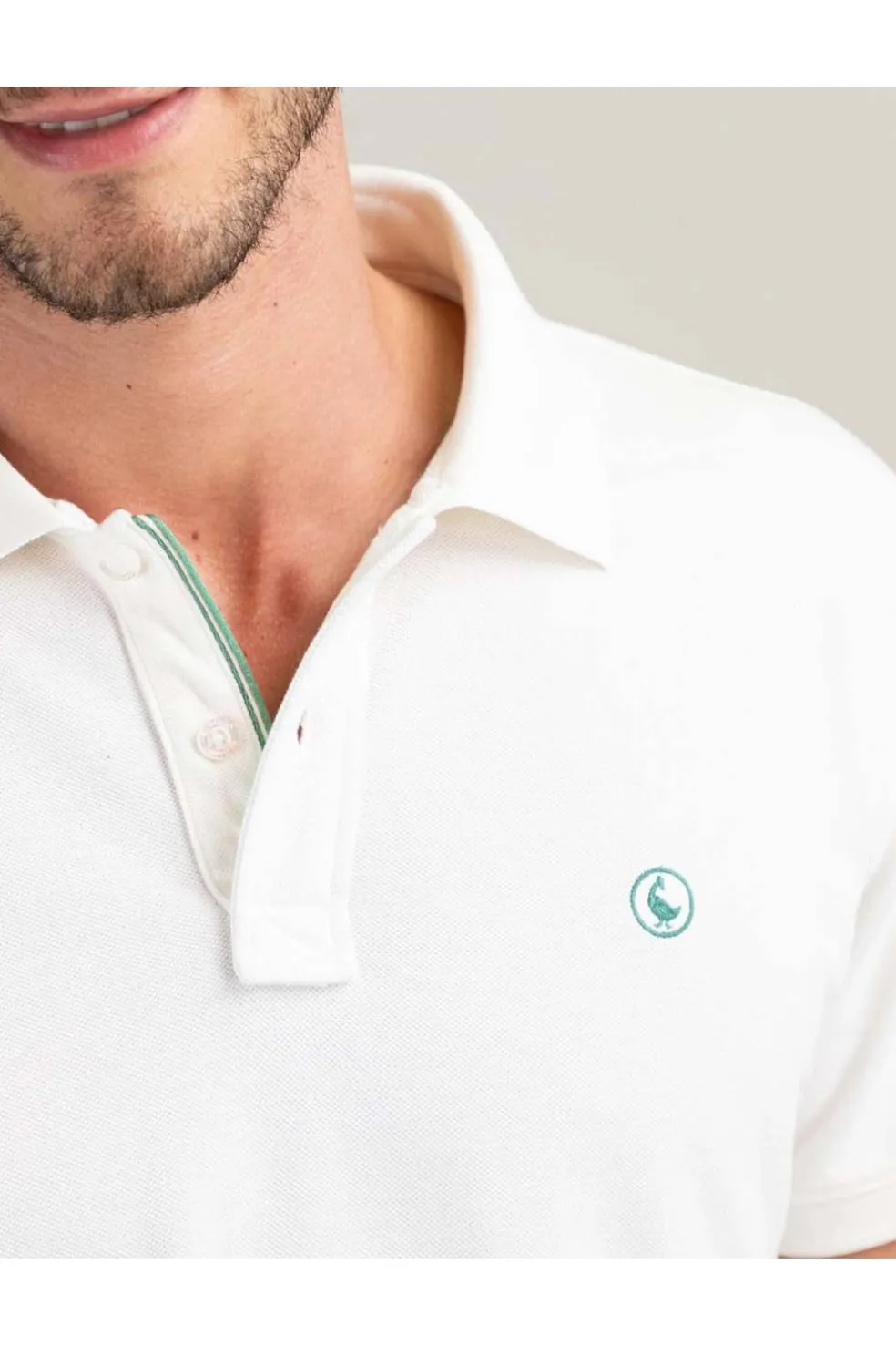 Polo Hombre El Ganso Piqué Garment Dyed 1100s250046 blanco