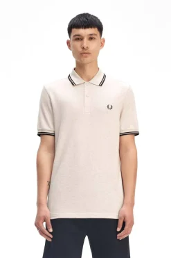 polo hombre Fred Perry m3600 y41 gacha jaspeado