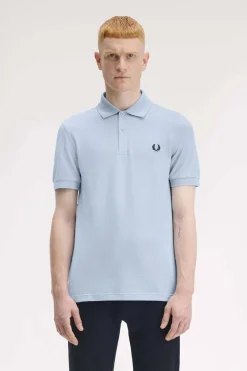 polo hombre Fred Perry m6000 y69 humo claro azul marino