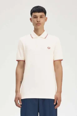polo hombre Fred Perry m3600 y20 crudo claro