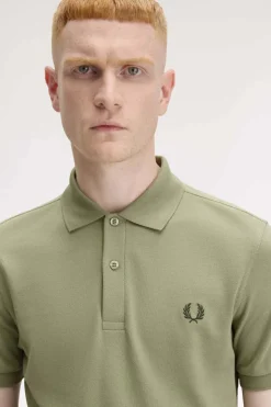 polo hombre Fred Perry m6000 y64 menta oliva verde noche