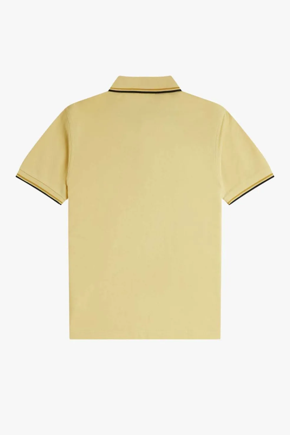 polo hombre Fred Perry m3600 y61 dorado nido de abeja negro